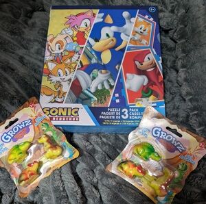 Tag Sonic Puzzle and Growz Dinosaur Toys